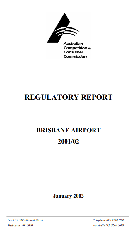 2001-02 Regulatory reports - phase 1 airports 1 cover
