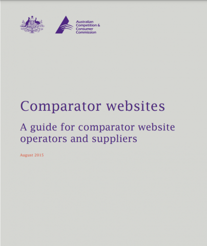 Guide for comparator websites cover