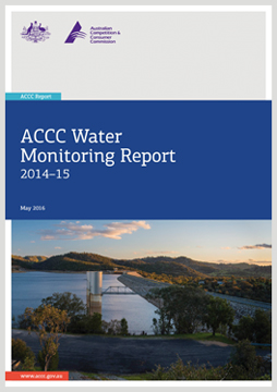 ACCC Water Monitoring Report cover 2015