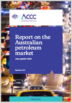 Quarterly report on the Australian petroleum market - June quarter 2022 cover