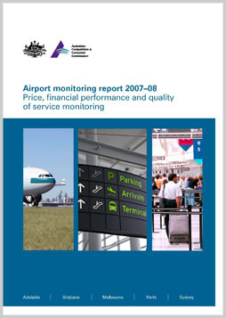 Airport monitoring report 2007-08 cover