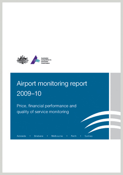 Airport monitoring report 2009-10 cover