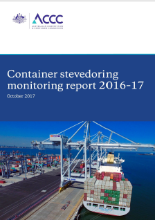Container stevedoring monitoring report 2016-17 cover