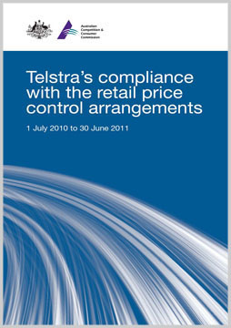 Telstra's compliance with the price control arrangements 2010-11 cover