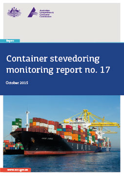 Container stevedoring monitoring report no.17 cover