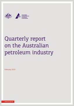 Quarterly report on the Australian petroleum industry -  December quarter 2014 cover