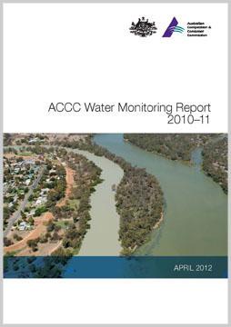 Cover page of ACCC Water Monitoring Report 2010-11