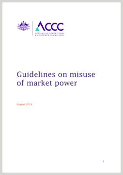 Guidelines on Misuse of Market Power