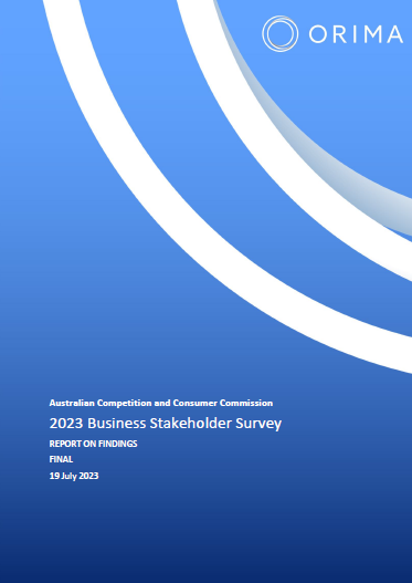Business stakeholder survey report - thumbnail