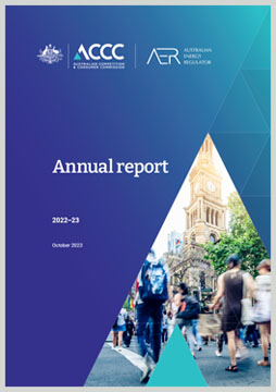 ACCC and AER annual report 2022-23 cover
