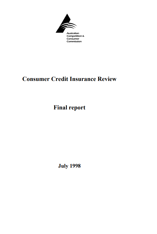 Consumer credit insurance review cover