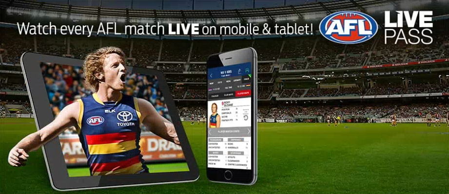 AFL website screenshot from desktop computer: 18 October 2017. This image shows a screenshot from the AFL website of a full screen tablet.
