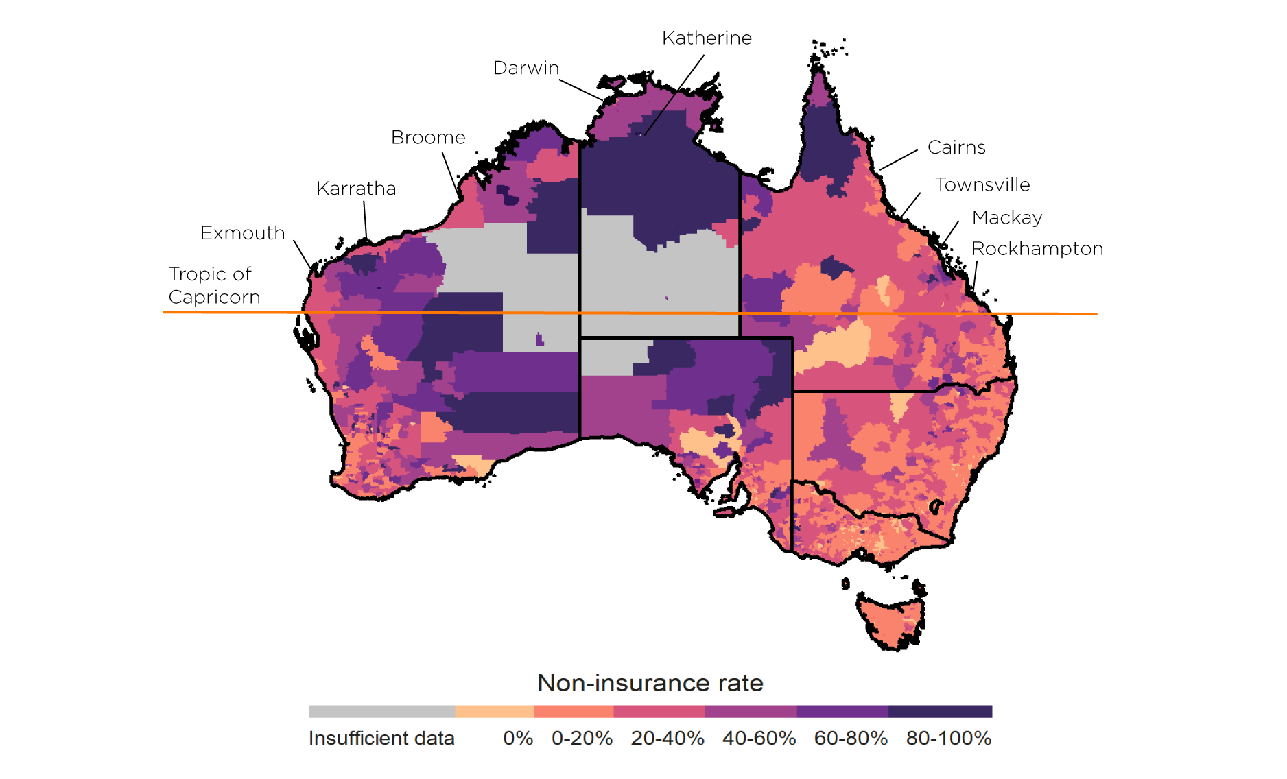 Non-insurance in northern Australia