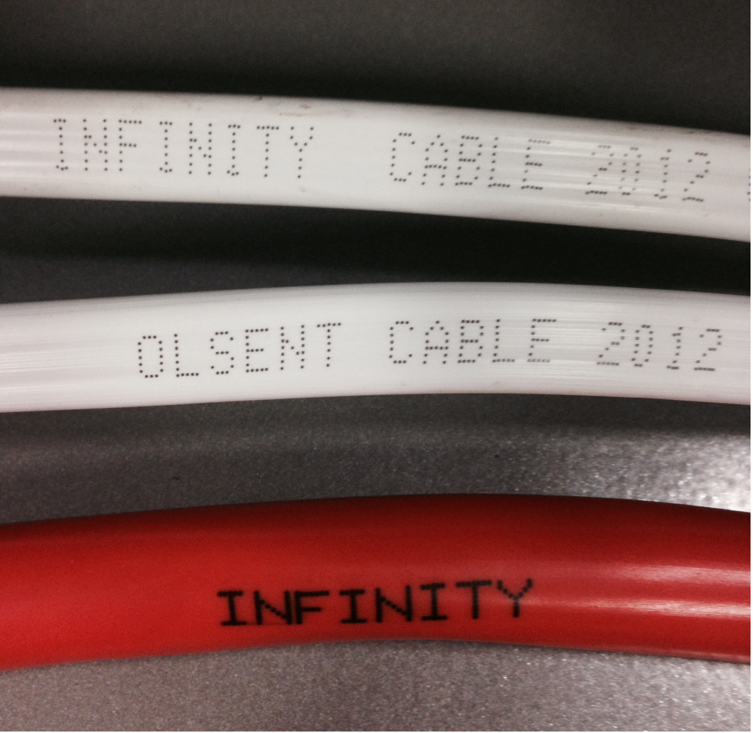 View of the affected Infinity cabling. 