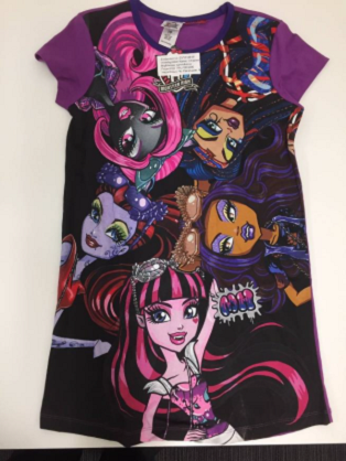 Image of the Monster High Ghouls nightie