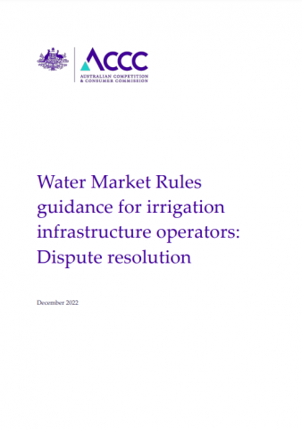 Water guidance - Dispute resolution thumbnail