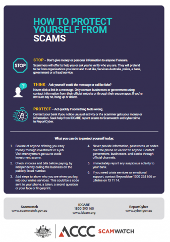 Thumbnail for Targeting scams factsheet