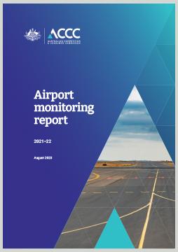 Airport monitoring report 2021-22 cover