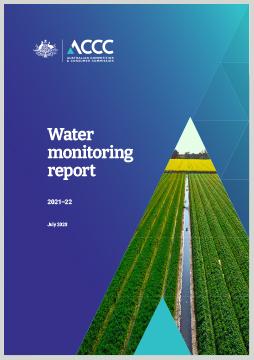 ACCC water monitoring report 2021-22 cover