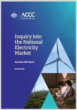 Inquiry into the National Electricity Market - December 2023 report cover