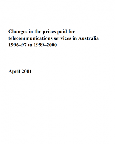 Changes in the prices paid for telecommunications services cover