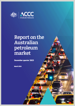 Quarterly report on the Australian petroleum market - December quarter 2023 cover