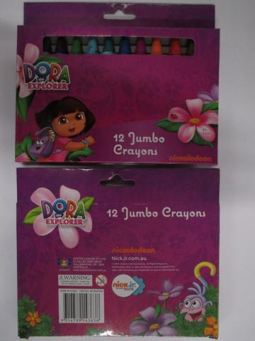 Photograph of the Dora the Explorer Jumbo crayons