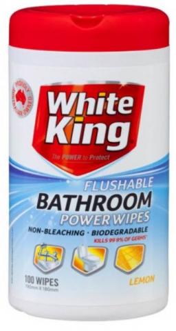 White kings bathroom wipes product image