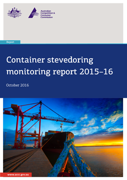 Container stevedoring monitoring report 2015-16