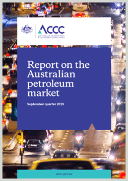 Quarterly report on the Australian petroleum market - September quarter 2019 cover