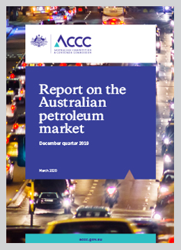 Quarterly report on the Australian petroleum market - December quarter 2019 cover