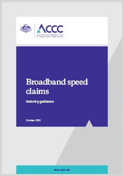 Broadband speed claims: Industry guidance cover