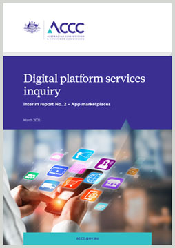 Digital platform services inquiry - March 2021 interim report cover