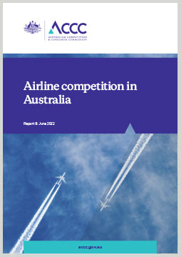 Airline competition in Australia - June 2022 report cover