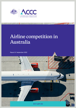 Airline competition in Australia - September 2022 report cover