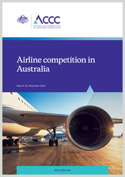 Airline competition in Australia - December 2022 report cover