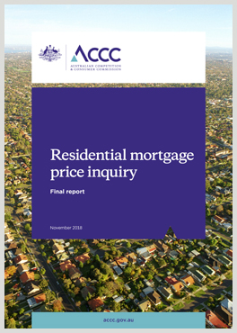 Residential mortgage price inquiry - Final report cover page