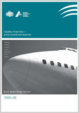 Airport monitoring report 2005-06: quality of service cover