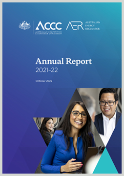 ACCC and AER annual report 2021-22 cover