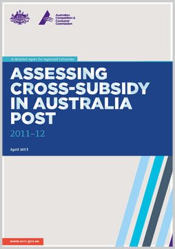 Assessing cross-subsidy in Australia Post 2011-12 cover