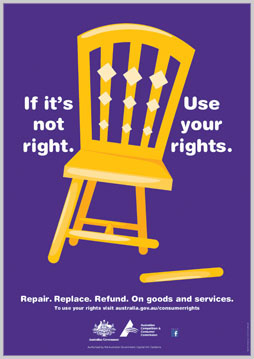 Repair, replace, refund poster cover