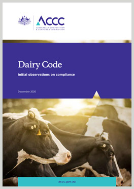 Dairy code observations cover