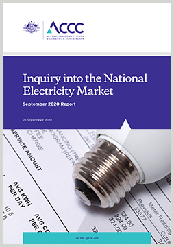 Inquiry into the National Electricity Market - September 2020 report cover