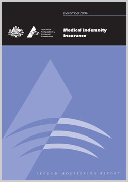 Medical indemnity insurance: second monitoring report cover