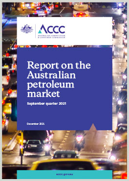 Quarterly report on the Australian petroleum market – September quarter 2021 cover