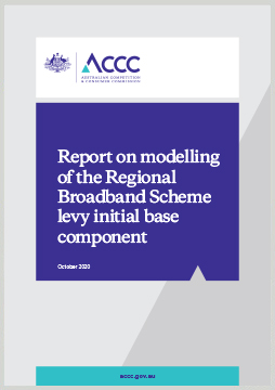 Report on modelling of the Regional Broadband Scheme Levy initial base component cover
