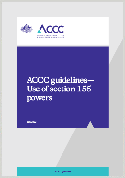Front cover of Section 155 guidelines 