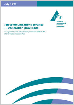 Telecommunications services - declaration provisions cover