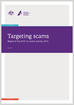 Targeting scams - Report of the ACCC on scams activity 2015