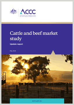 Cattle and beef market study - Update report cover